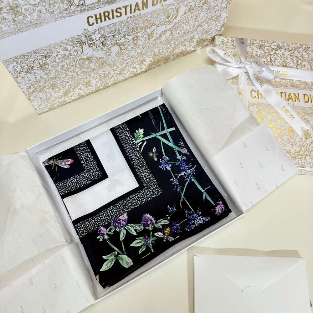 Dior Floral Square Scarf